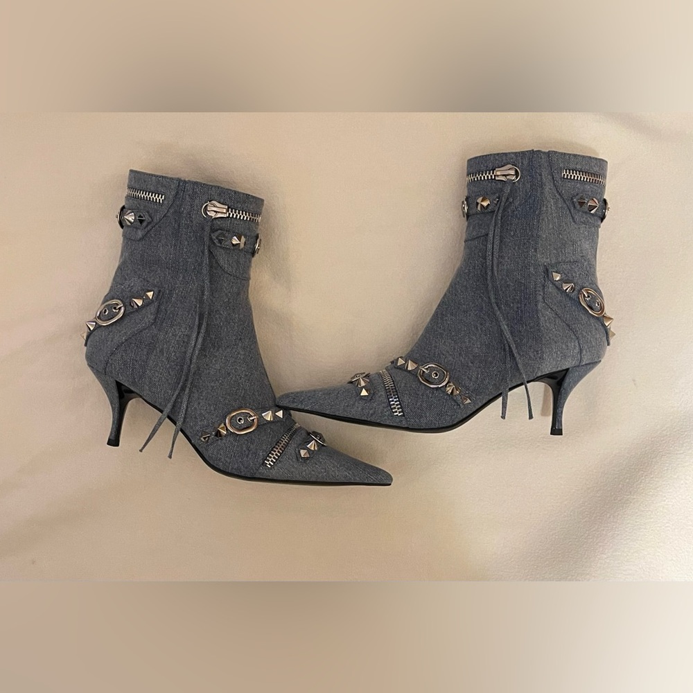 Jeffrey Campbell Alt Rock Denim Boot